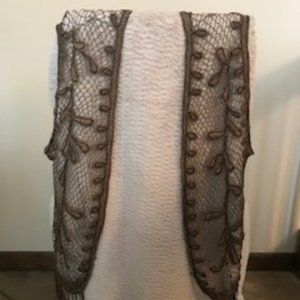 Sharmark Las Vegas 1993 Beaded Crochet Vest